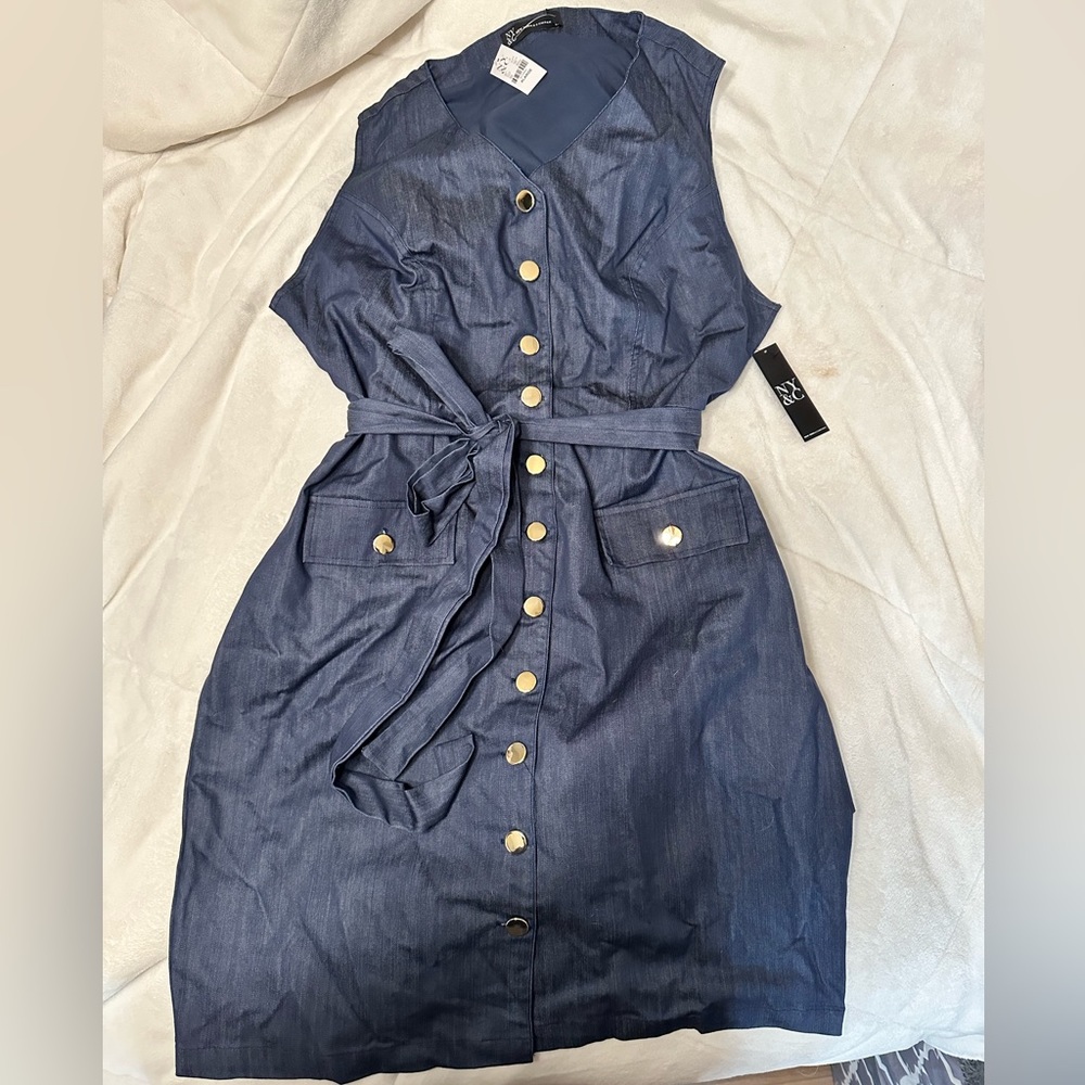 New York & Company Belted Dress